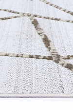 Opulence Cream Beige Geometric Rug