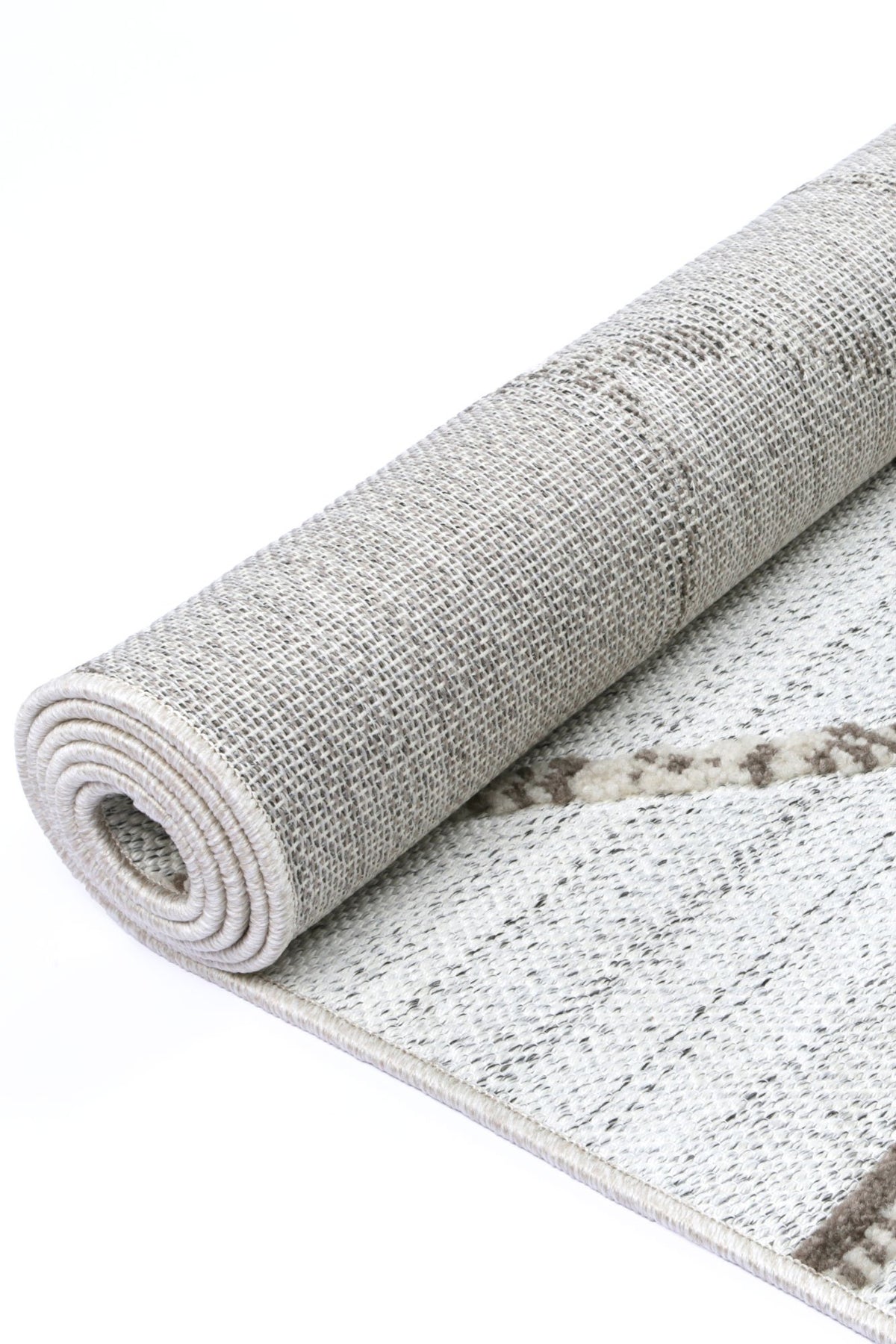 Opulence Cream Beige Geometric Rug