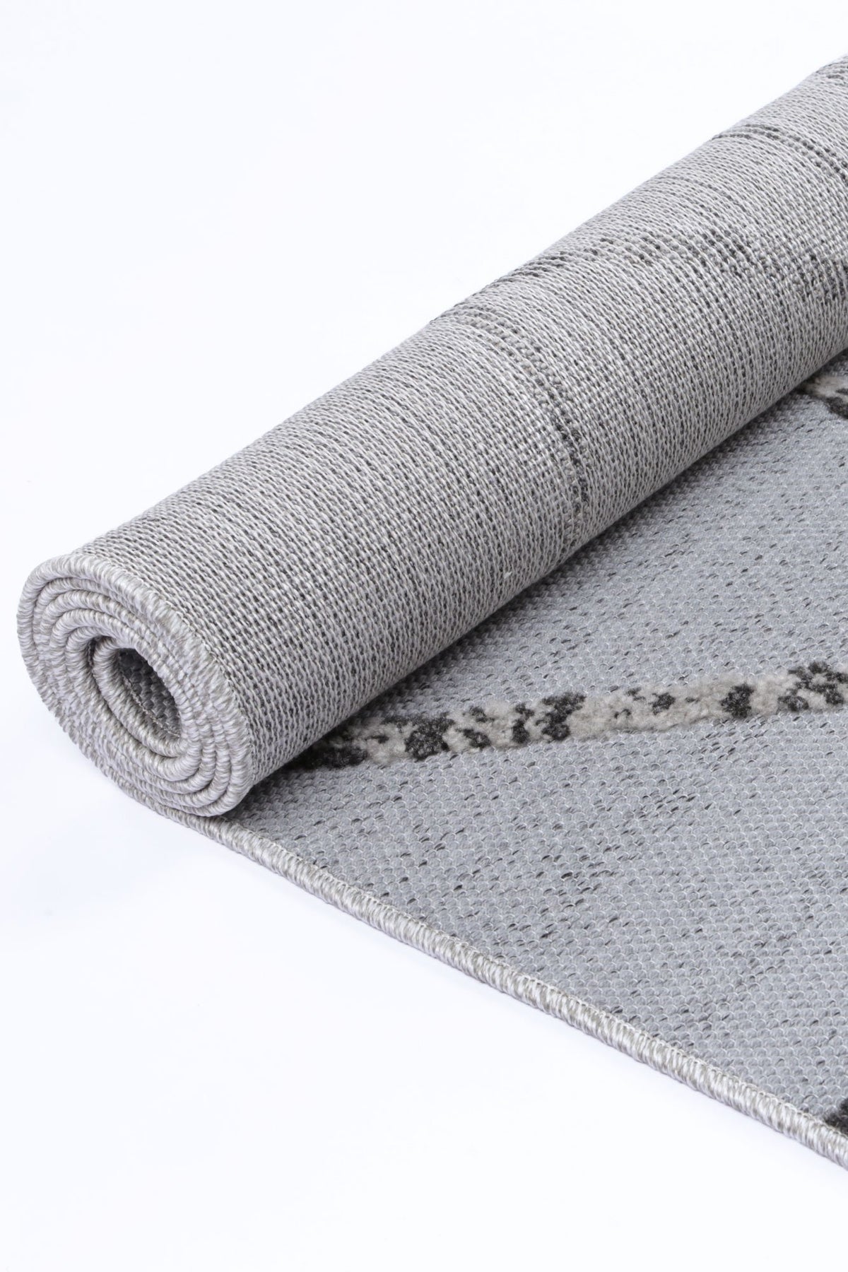 Opulence Grey Anthrasite Geometric Rug