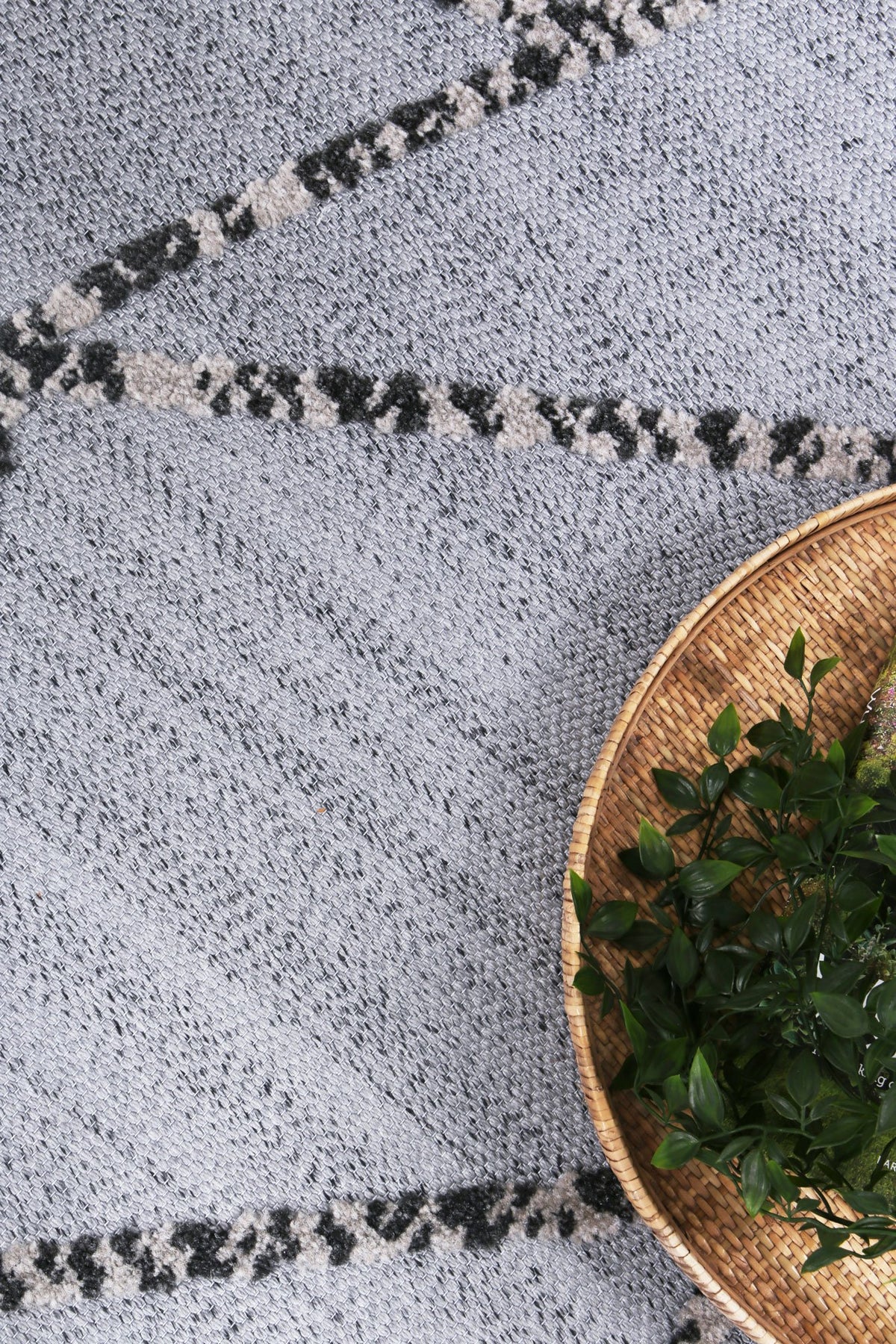 Opulence Grey Anthrasite Geometric Rug