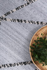 Opulence Grey Anthrasite Geometric Rug