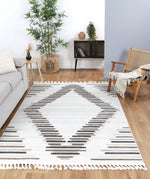 Opulence Beige Cream Diamond Rug