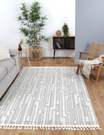 Opulence Cream Grey Matrix Rug