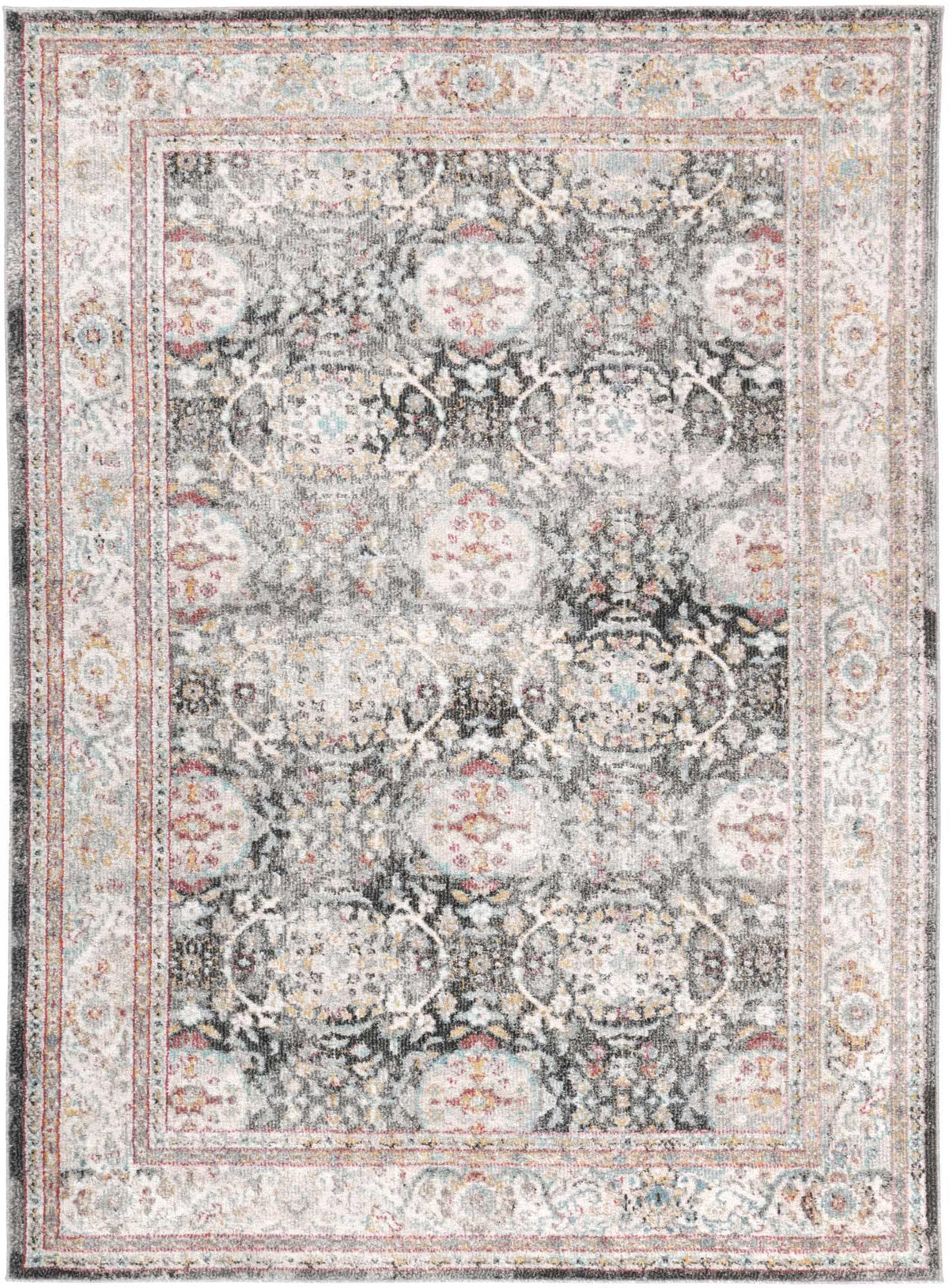 Zulu Anthacite Traditional Rug - The Rugs