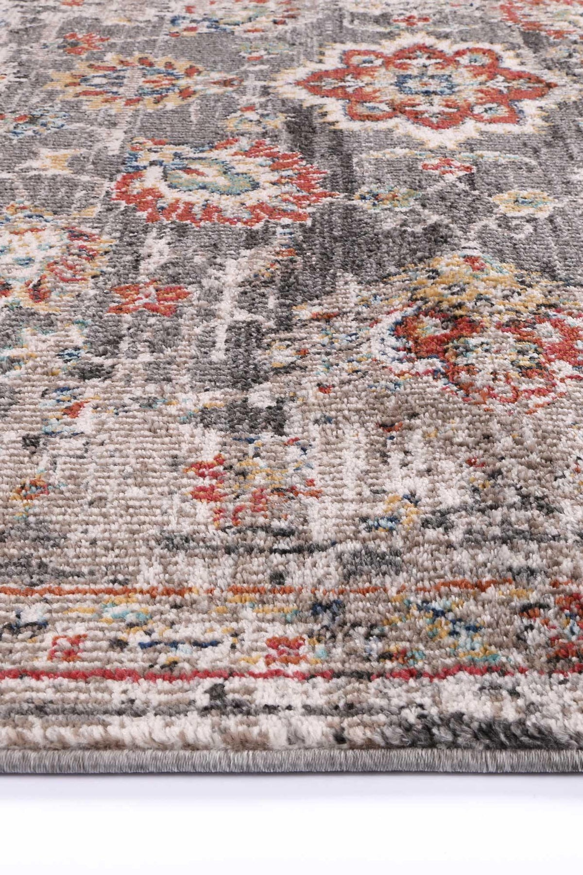 Zulu Rust Floral Rug - The Rugs