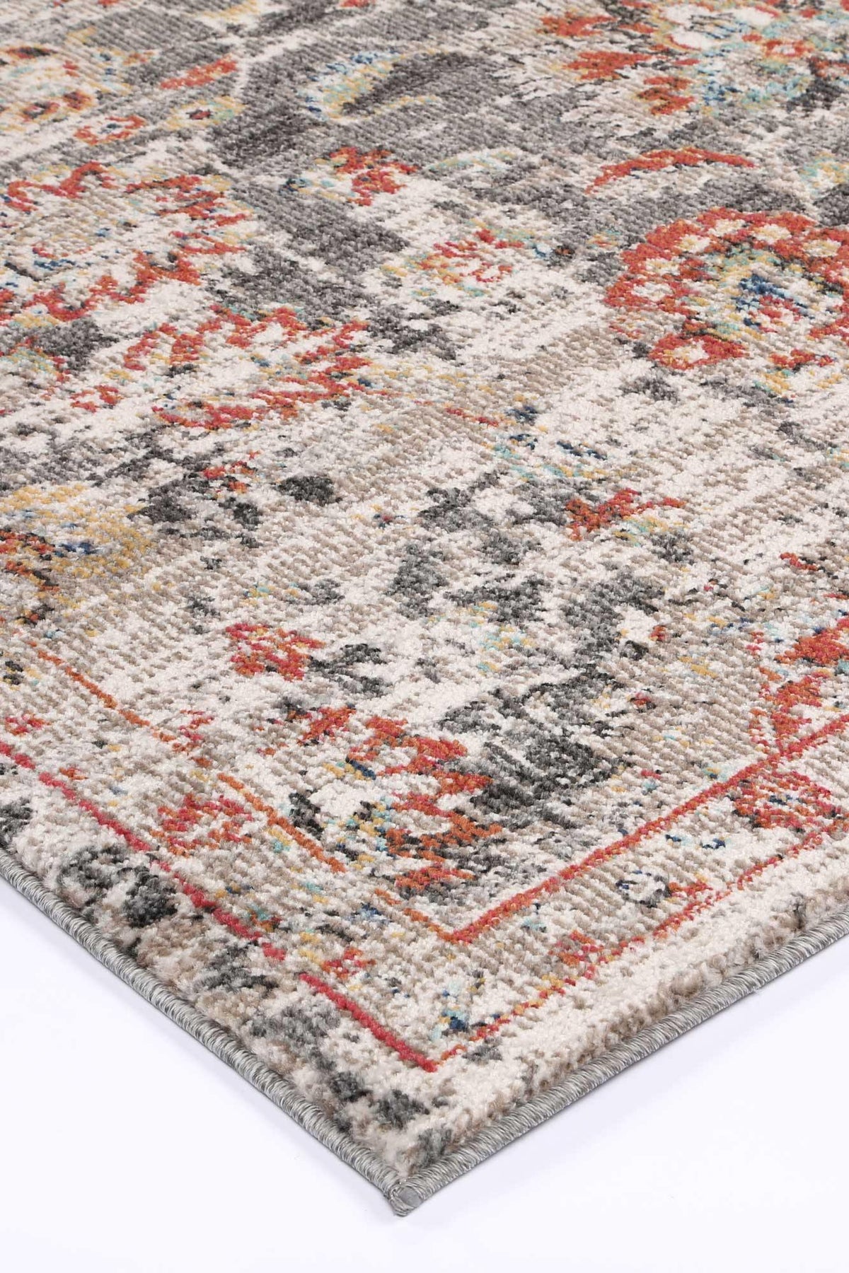 Zulu Rust Floral Rug - The Rugs