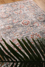 Zulu Rust Floral Rug - The Rugs