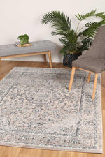 Zulu Beige Grey Traditional Rug - The Rugs