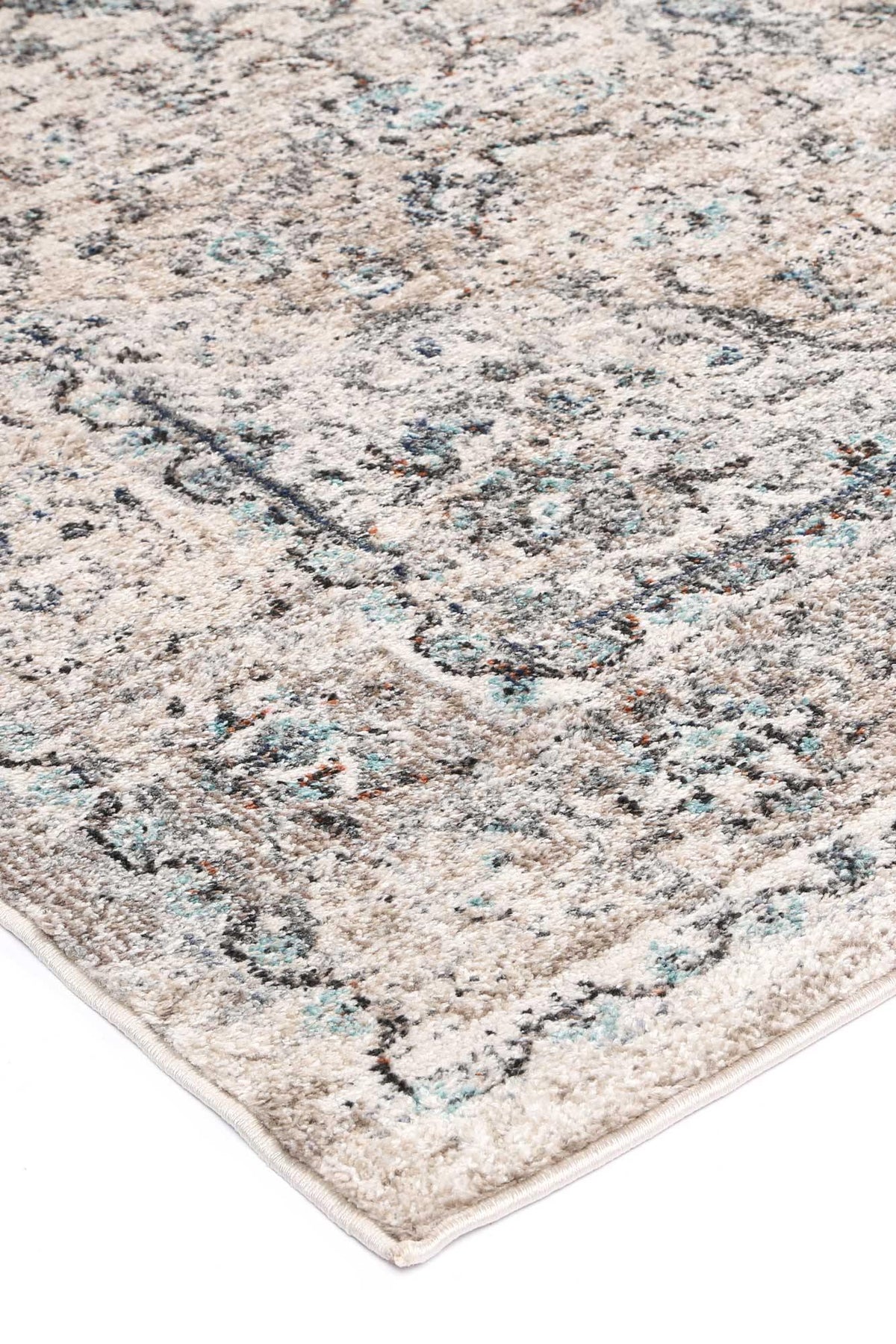 Zulu Beige Grey Traditional Rug - The Rugs