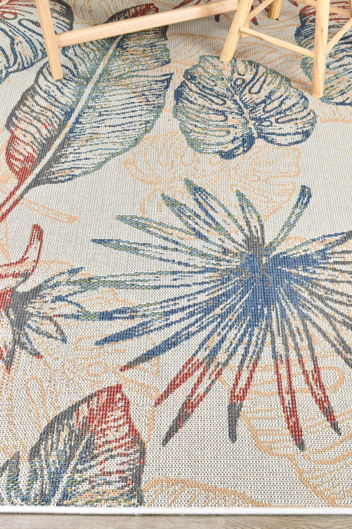 Sunny Bliss Palm Leaves Indoor/Outdoor Rug, [cheapest rugs online], [au rugs], [rugs australia]