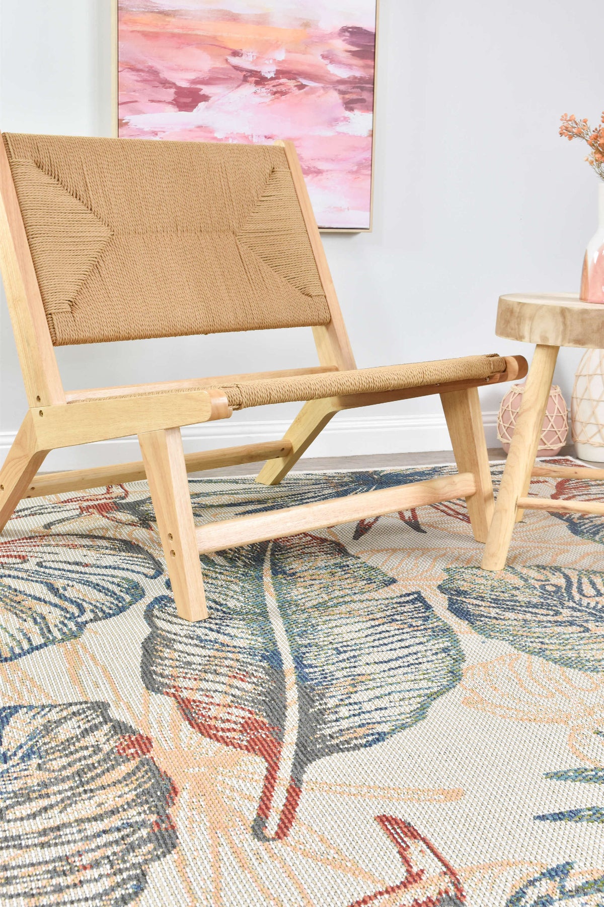 Sunny Bliss Palm Leaves Indoor/Outdoor Rug, [cheapest rugs online], [au rugs], [rugs australia]