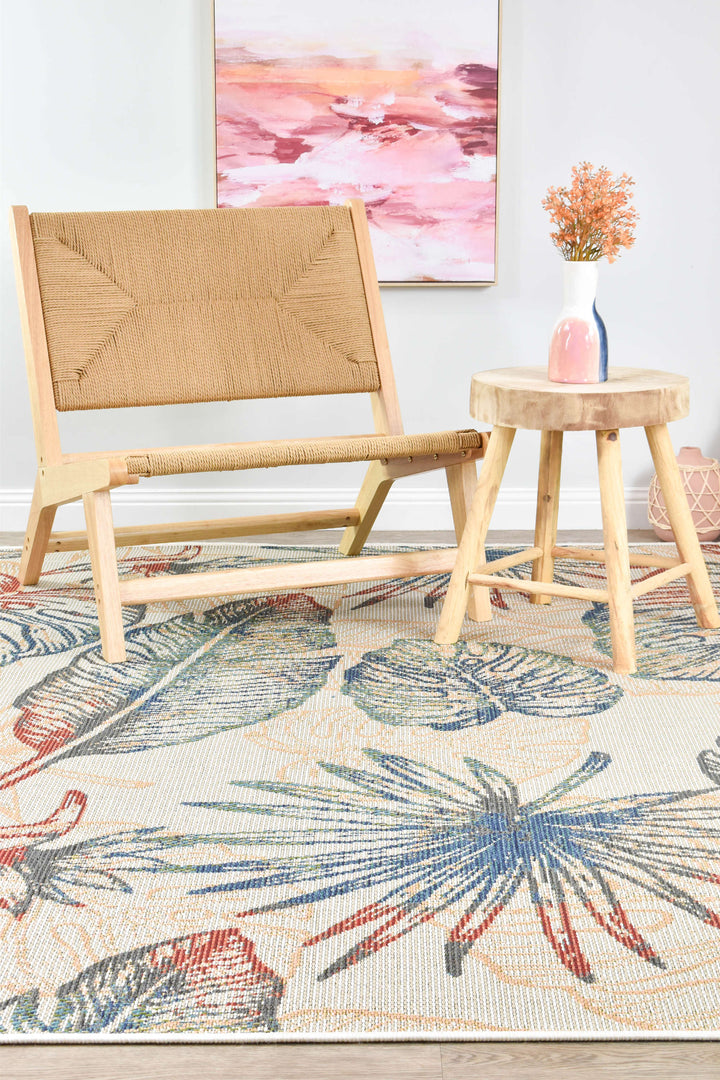 Sunny Bliss Palm Leaves Indoor/Outdoor Rug, [cheapest rugs online], [au rugs], [rugs australia]