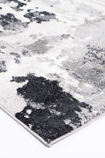 Alice Modern Abstract Grey Black Rug - The Rugs