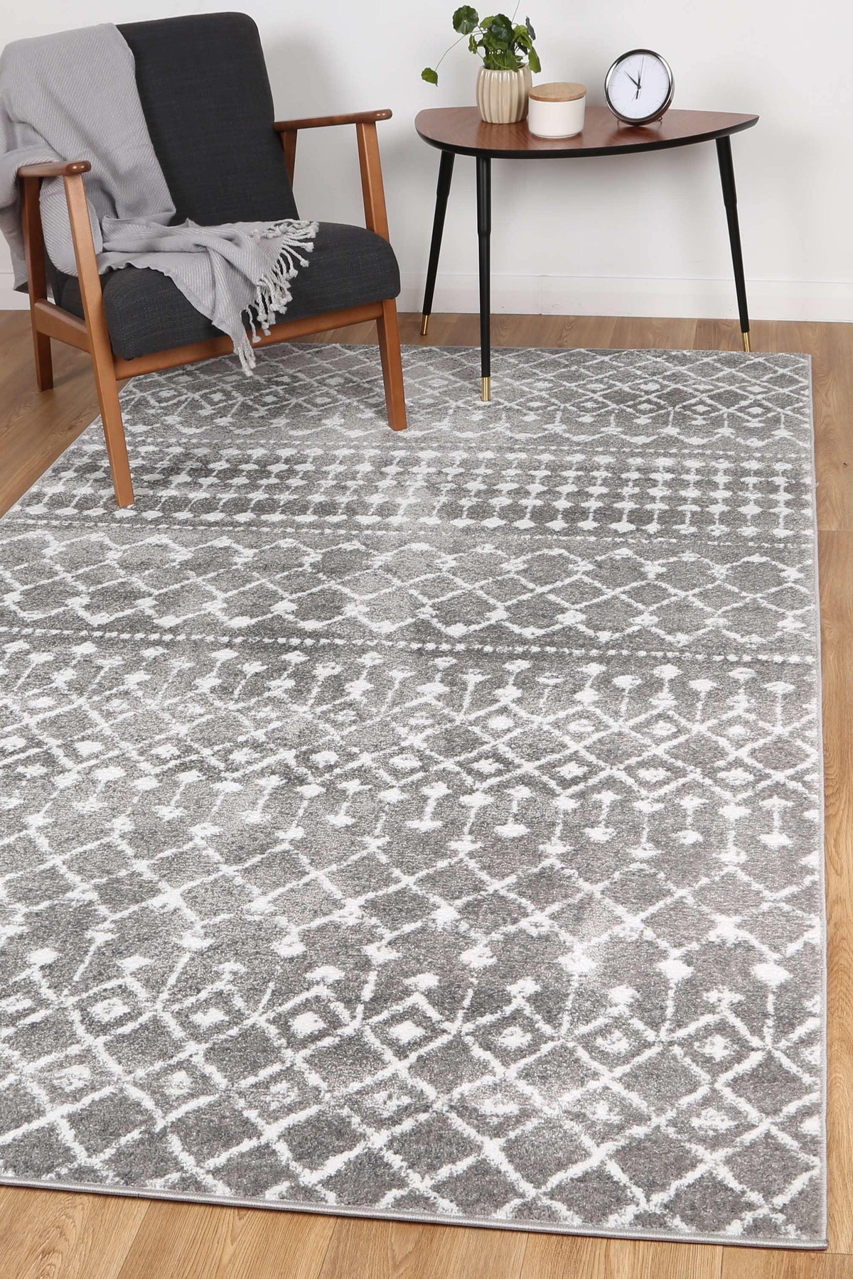 Alice Tribal Grey Rug - The Rugs