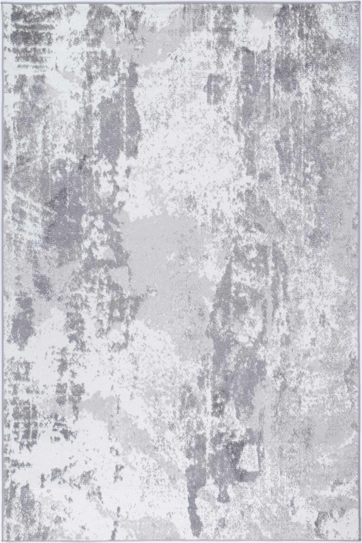 Alice Modern Abstract Light Grey Rug - The Rugs