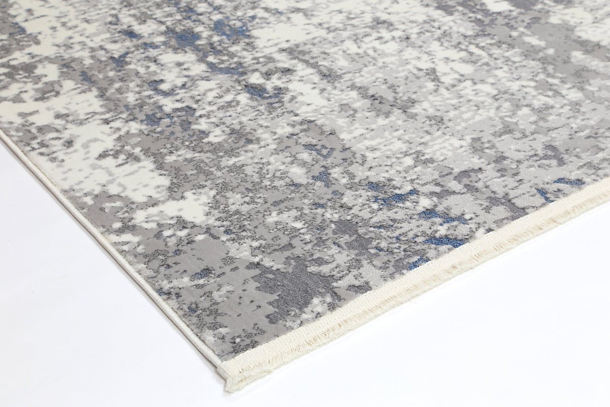 Cascade Modern Grey Blue Rug - The Rugs