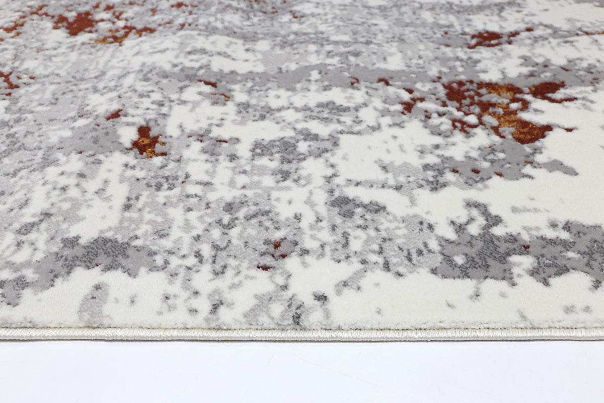 Cascade One Modern Grey Terracotta Rug - The Rugs