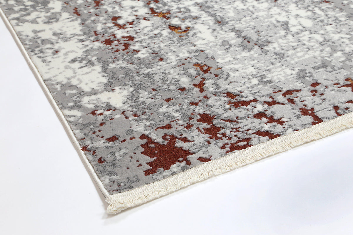 Cascade One Modern Grey Terracotta Rug - The Rugs