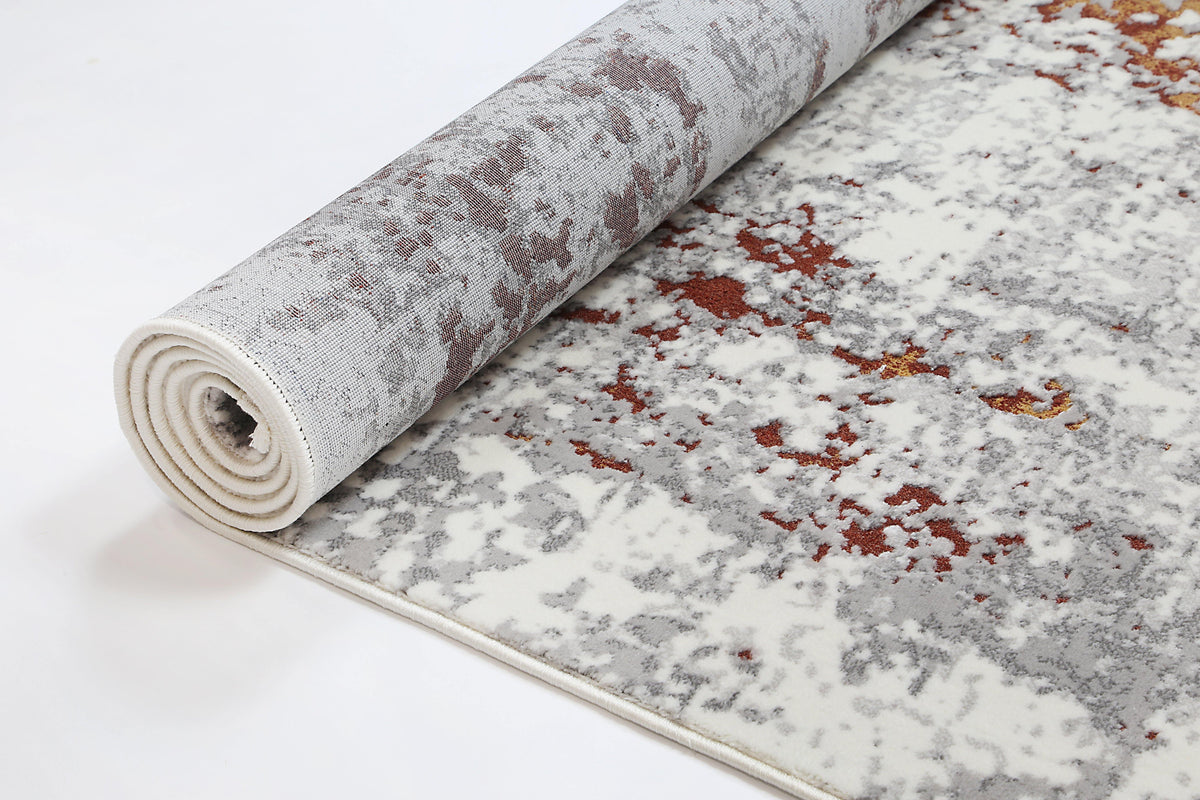 Cascade One Modern Grey Terracotta Rug - The Rugs