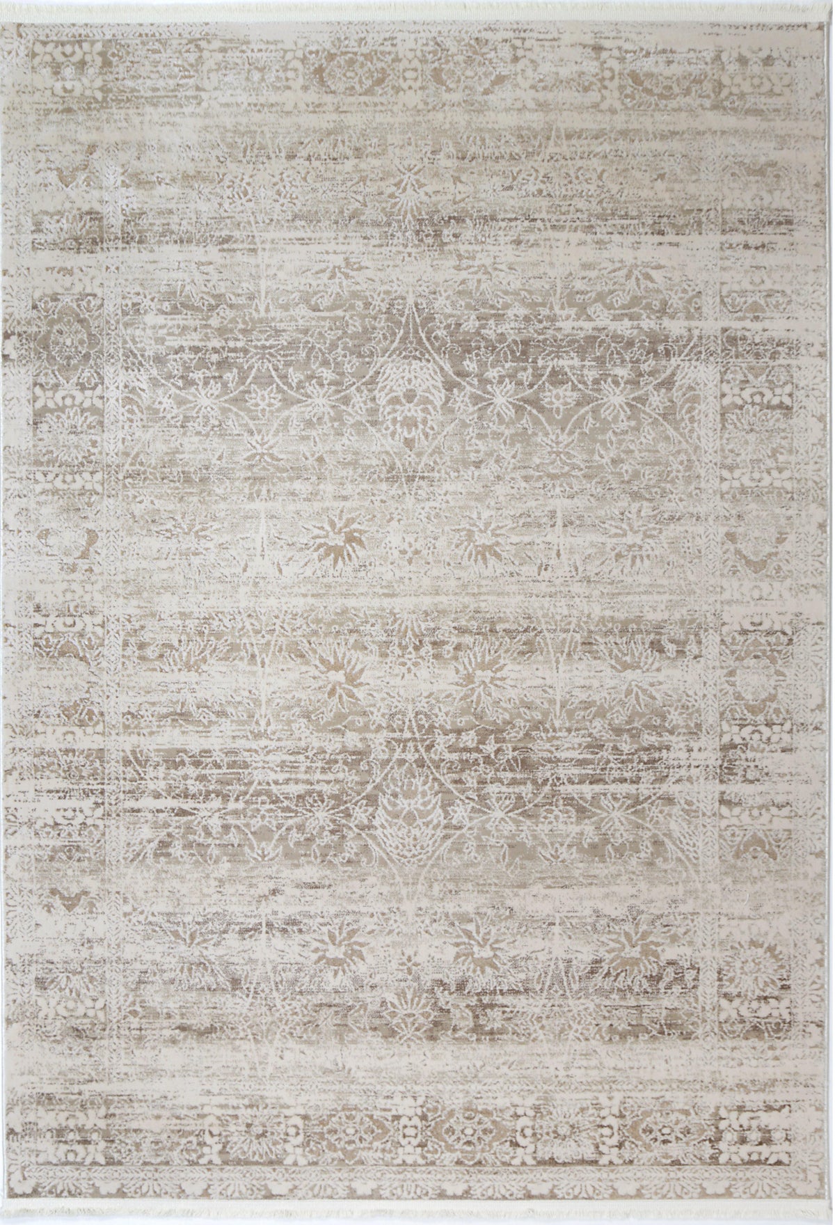 Cascade Solid Beige Modern Rug - The Rugs