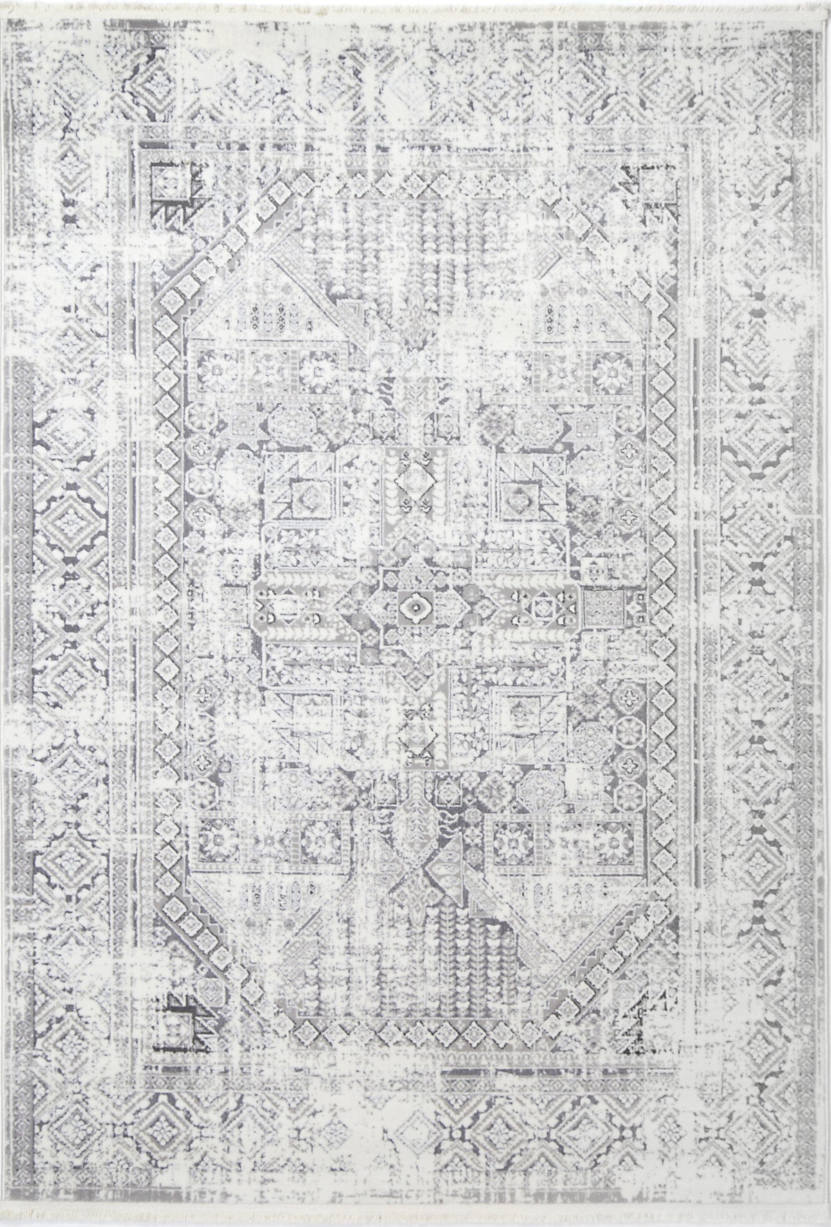 Cascade Panel Grey Rug - The Rugs