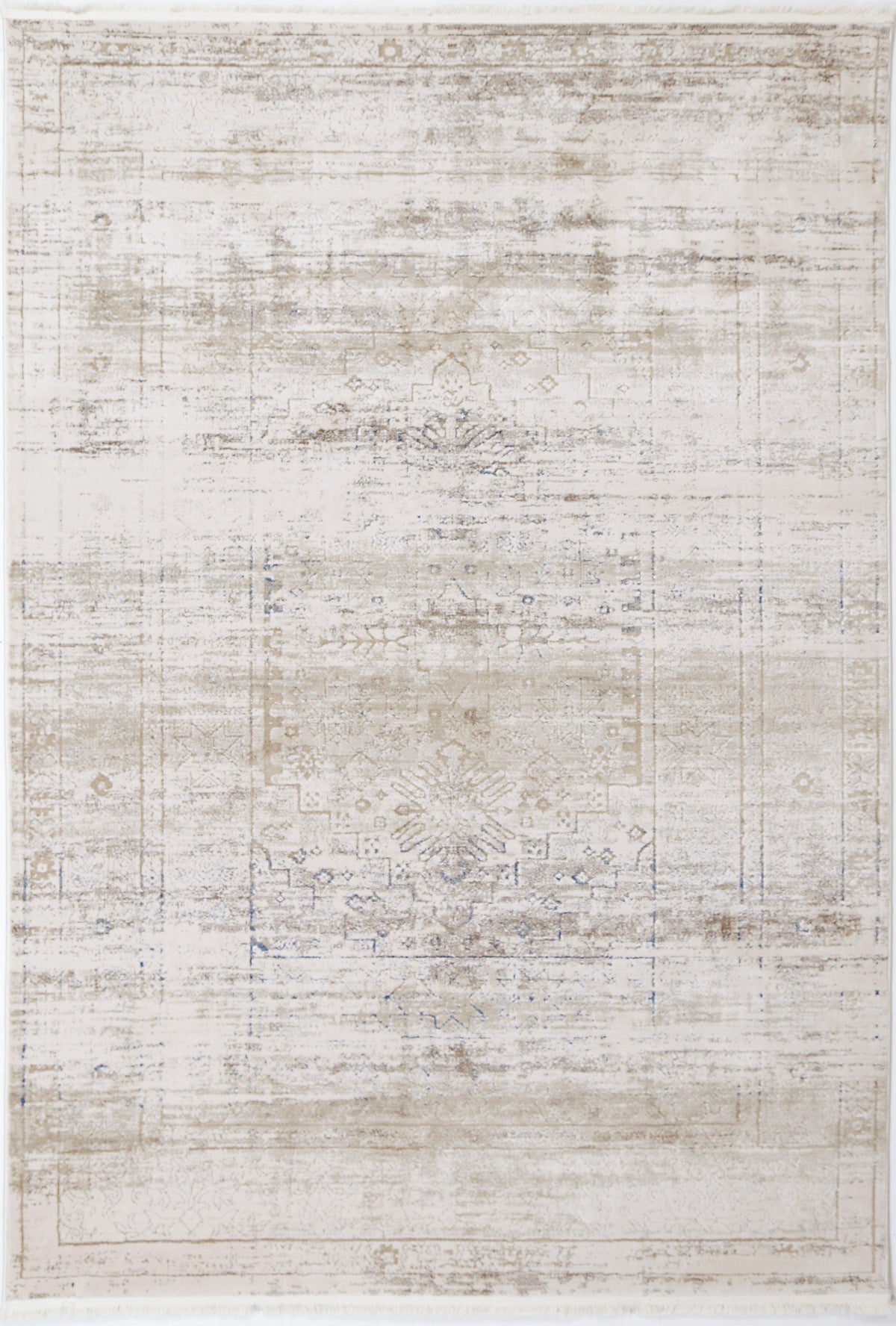 Cascade Traditional Grey Blue Rug - The Rugs