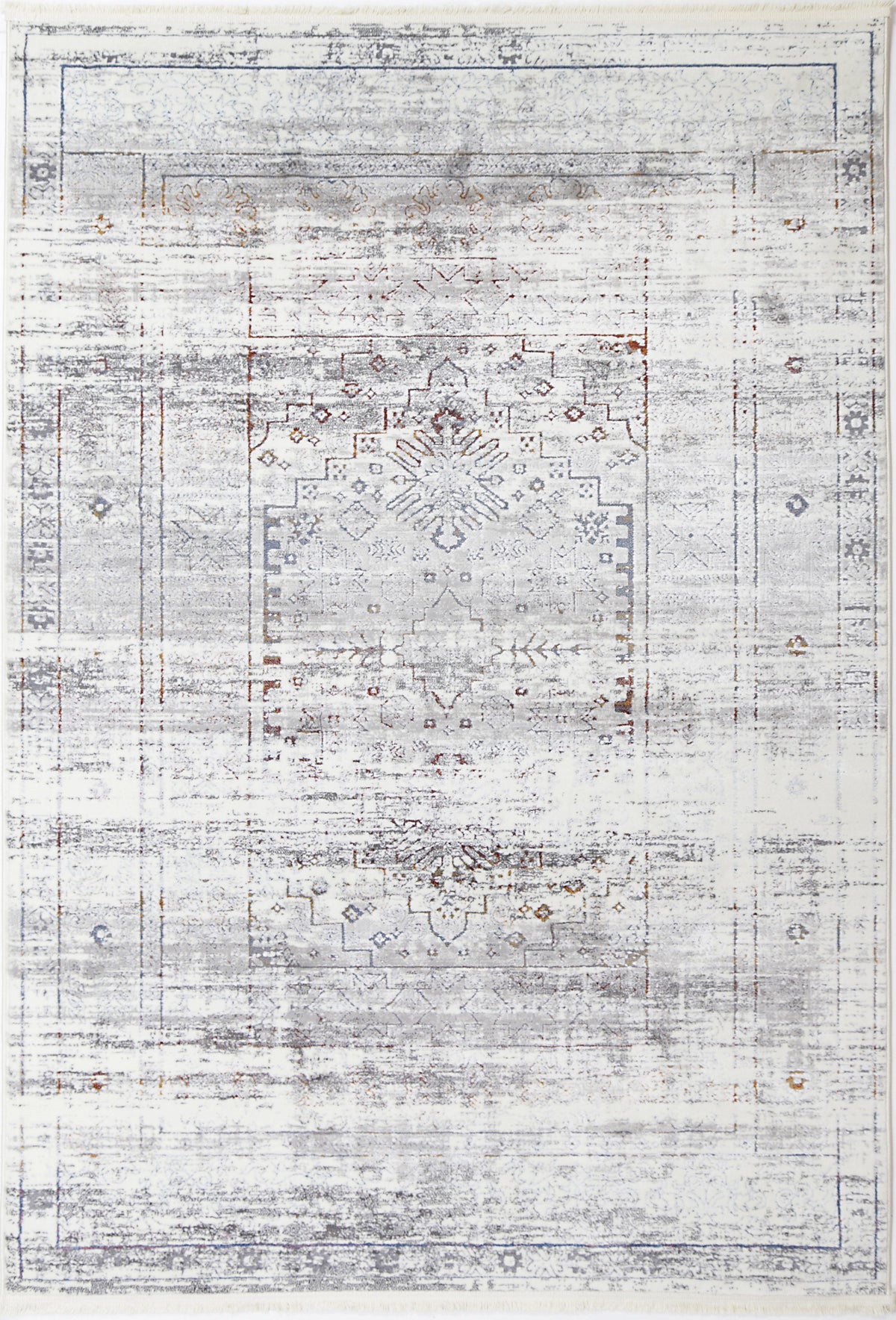 Cascade Traditional Grey Multi Rug - The Rugs