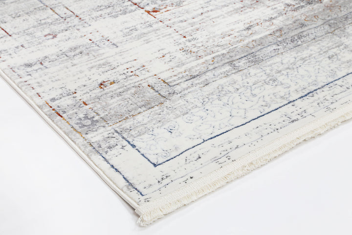 Cascade Traditional Grey Multi Rug - The Rugs