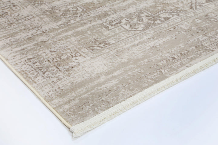 Cascade Medalion Beige Rug - The Rugs