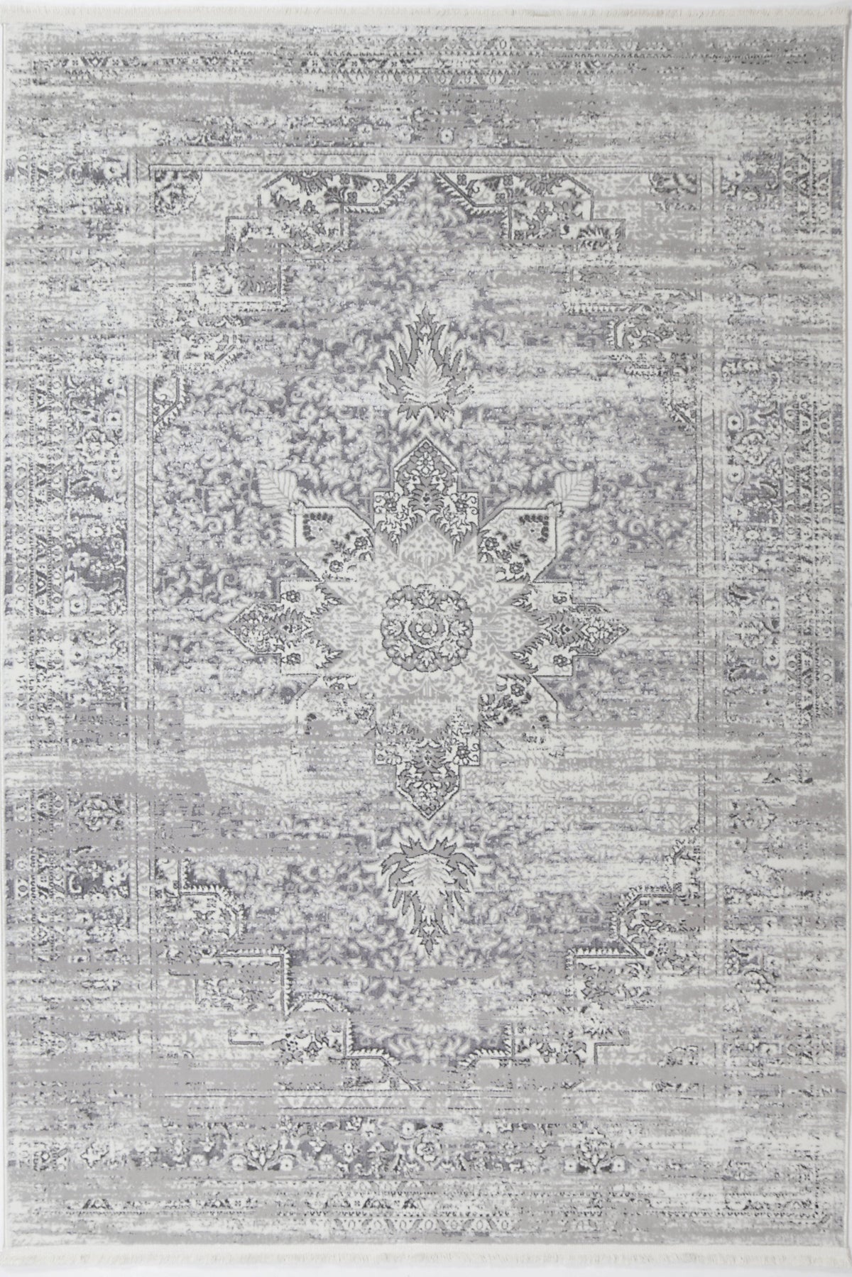 Cascade Medalion Grey Rug - The Rugs
