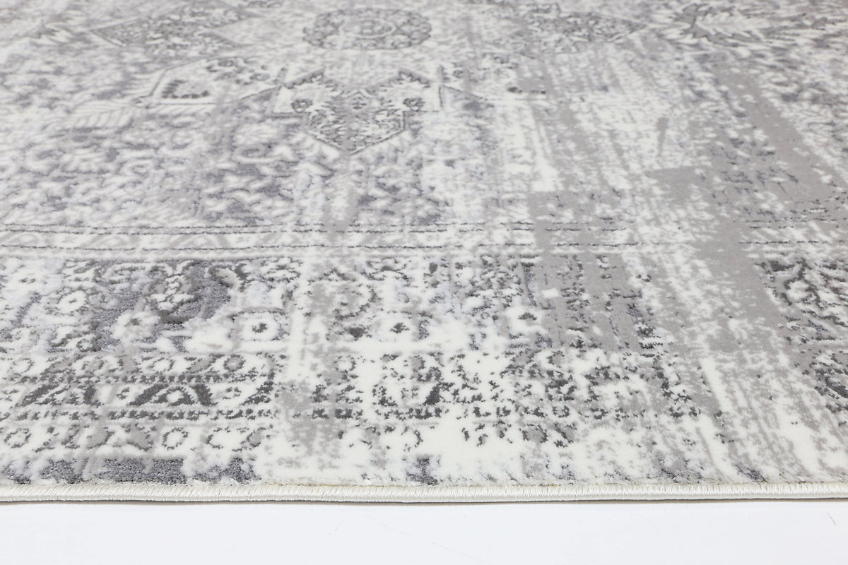 Cascade Medalion Grey Rug - The Rugs