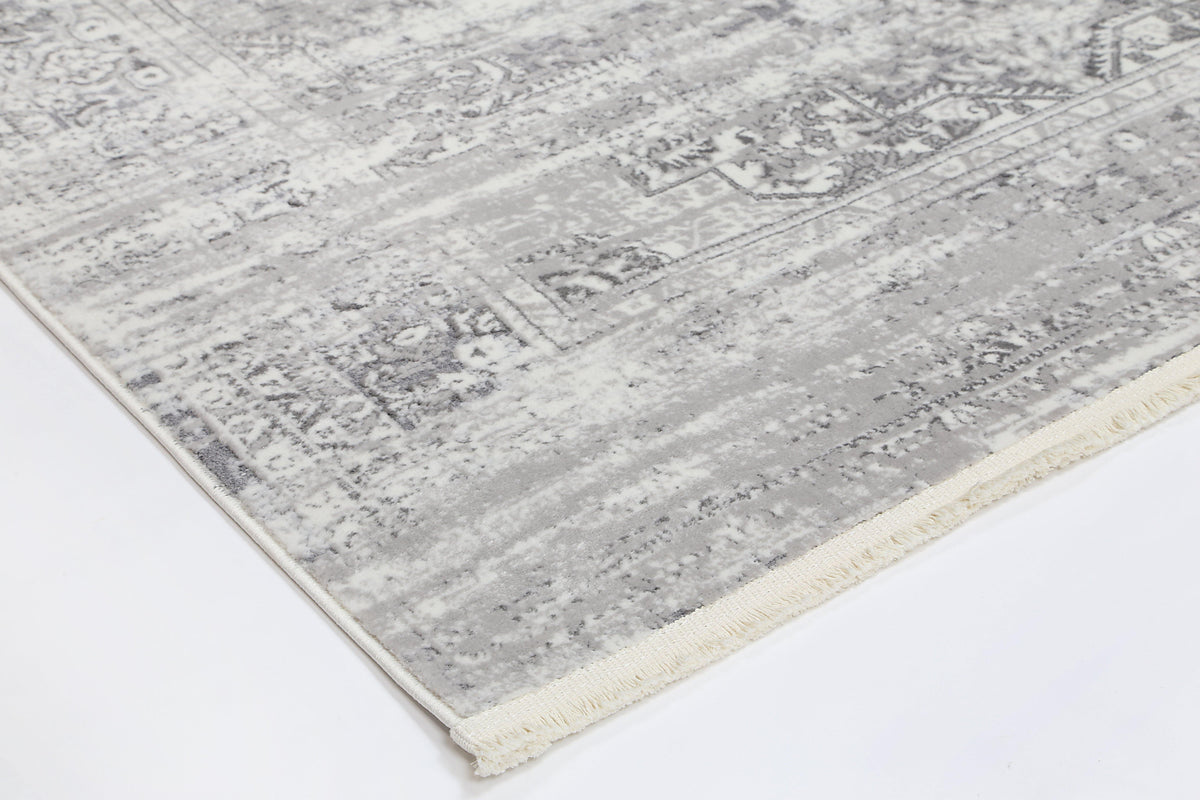 Cascade Medalion Grey Rug - The Rugs