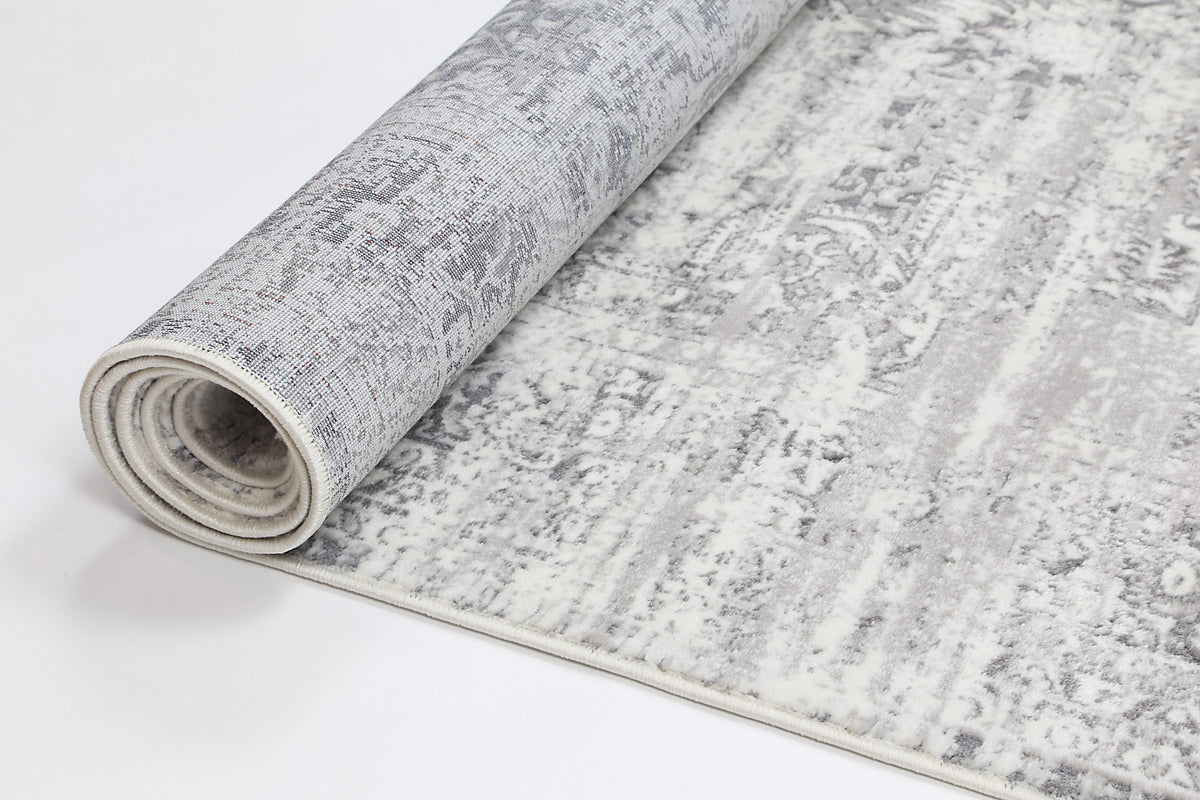 Cascade Medalion Grey Rug - The Rugs