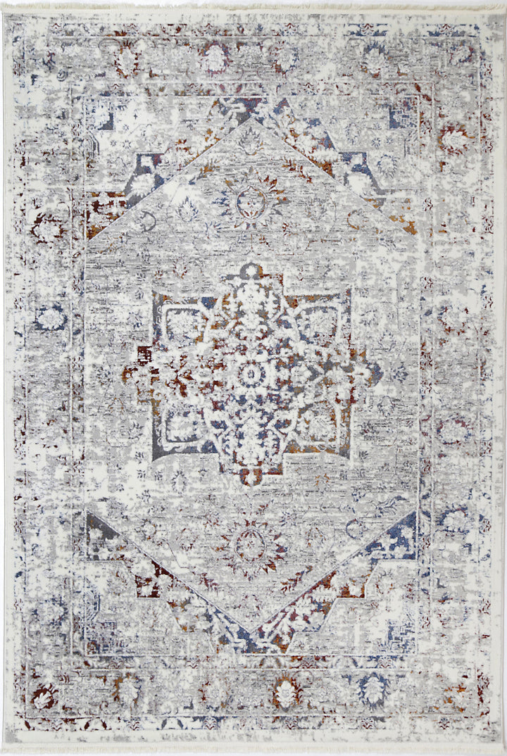 Cascade Classic Vintage Grey Multi Rug - The Rugs