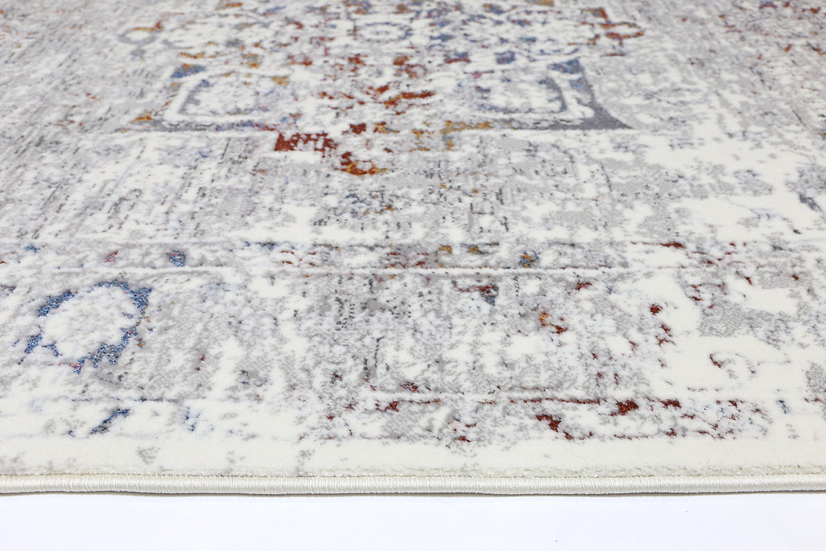 Cascade Classic Vintage Grey Multi Rug - The Rugs