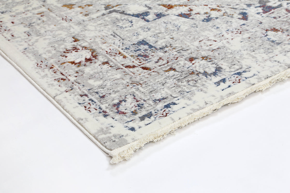 Cascade Classic Vintage Grey Multi Rug - The Rugs