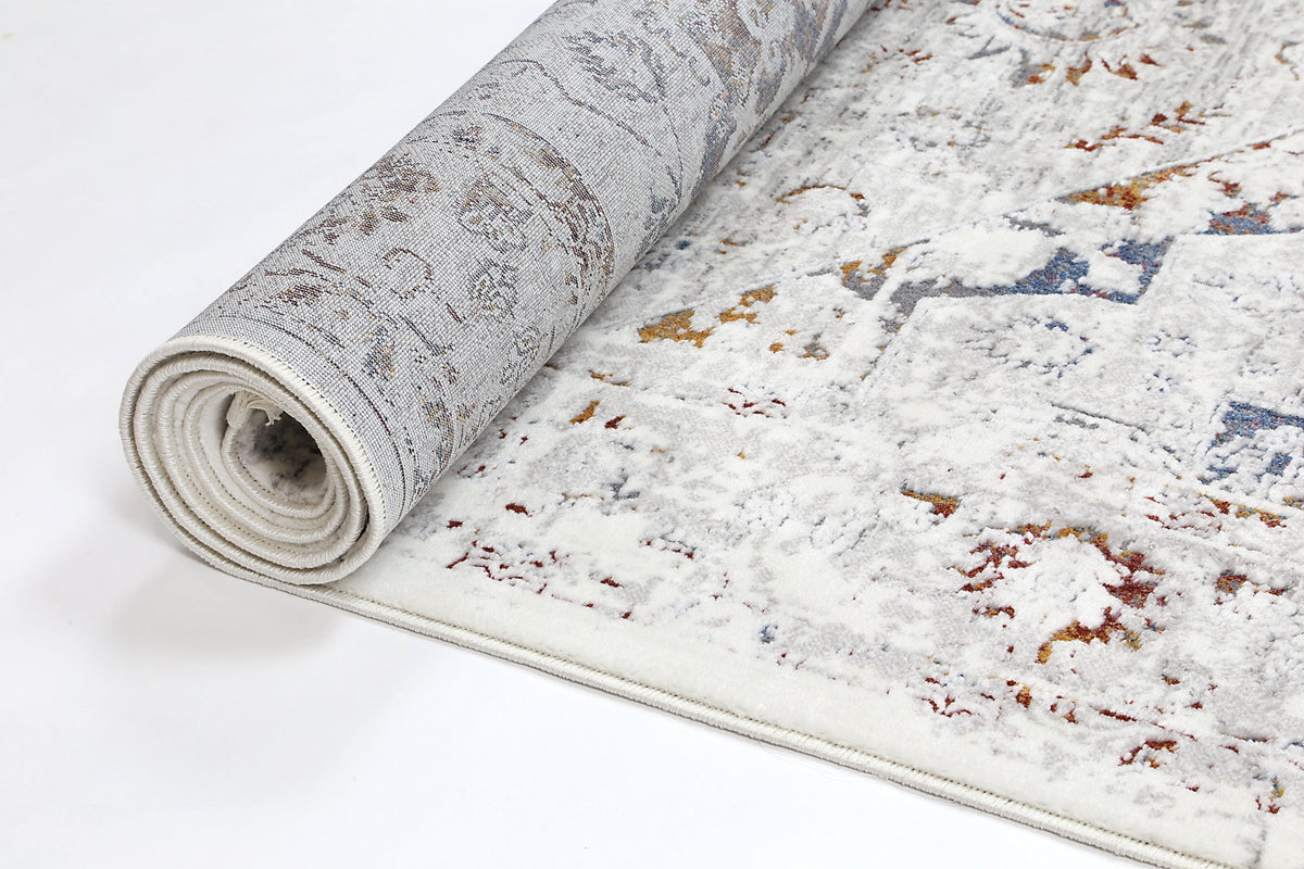 Cascade Classic Vintage Grey Multi Rug - The Rugs