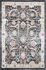 Best Abbot Traditional Cream Charcoal Rug | The Rugs