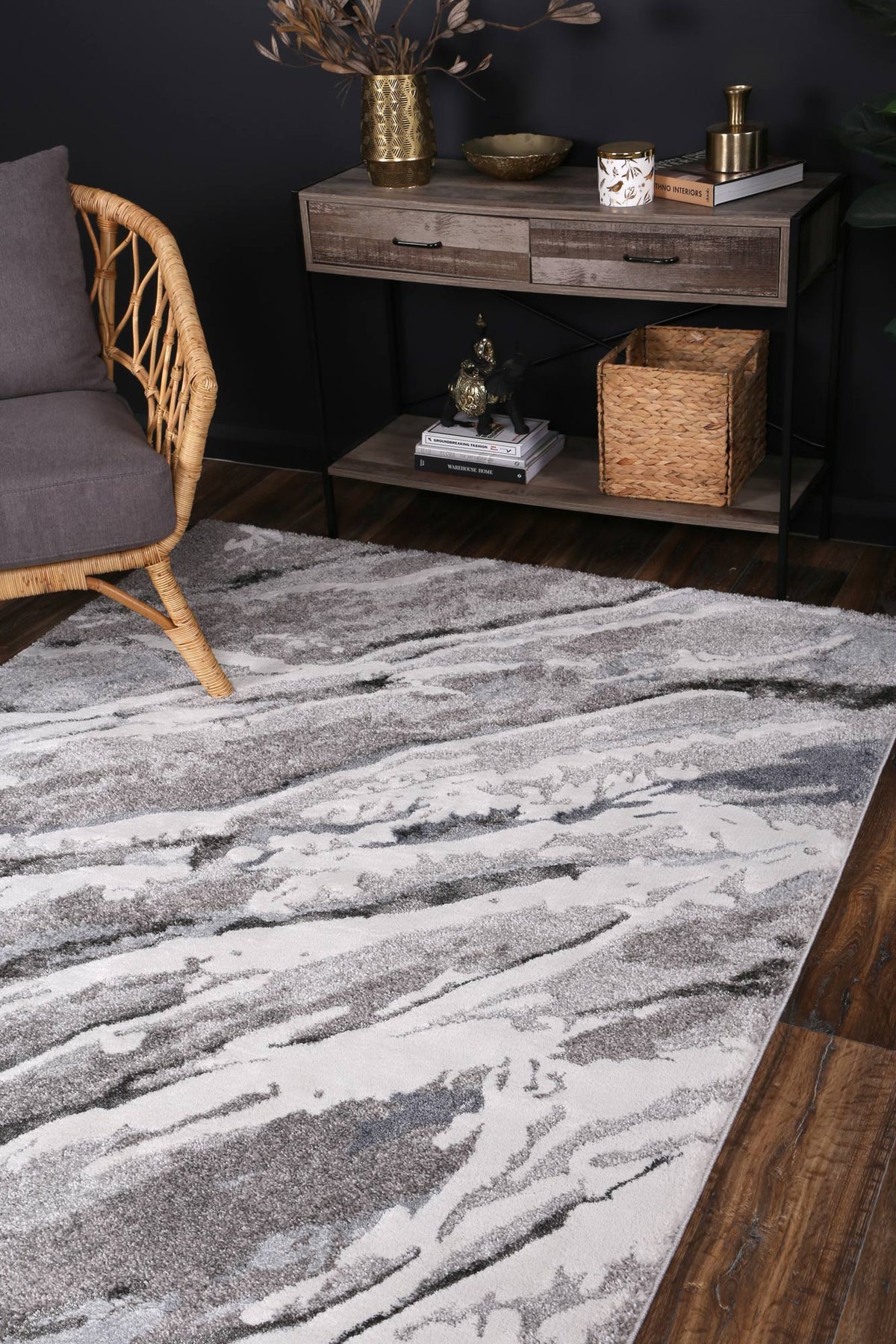 Arlo Multi Abstract Wave Rug