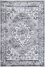 Classic Abbot Traditional Black Grey Rug | The Rugs