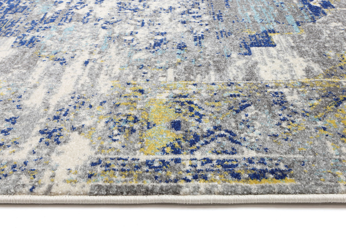 Babylon Blue Distressed Rug