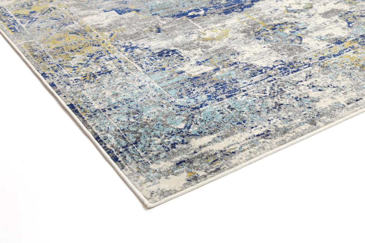 Babylon Blue Distressed Rug