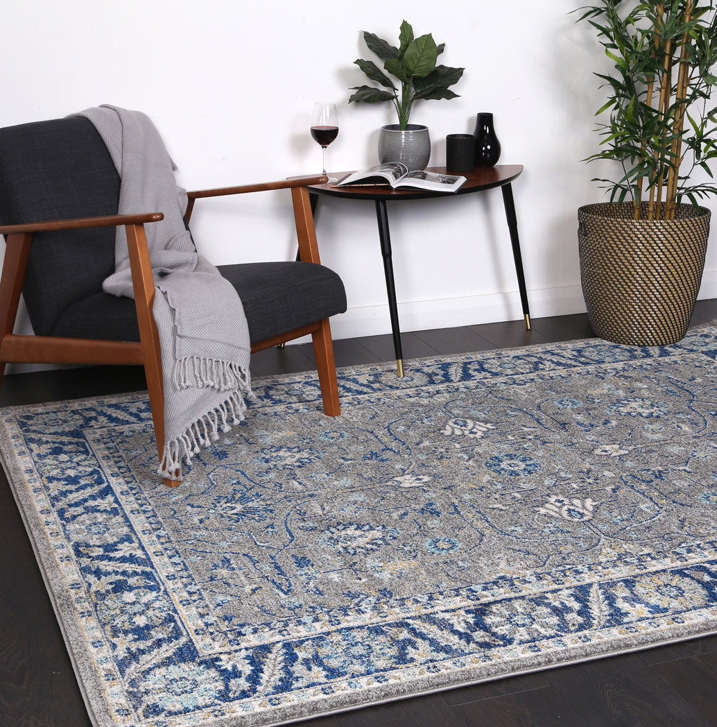 Babylon Navy Blue Oriental Rug