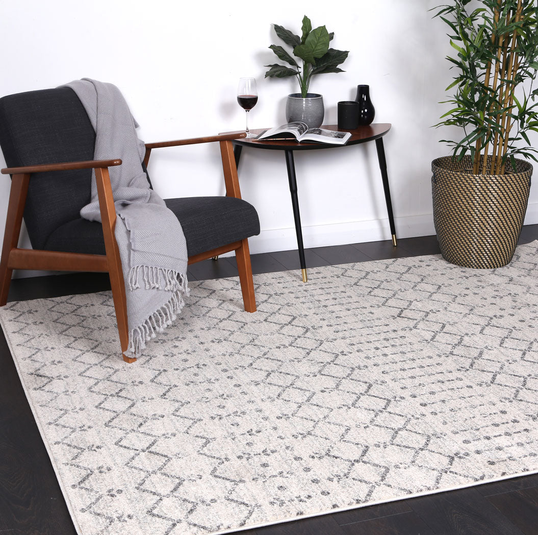 Babylon Grey Modern Rug