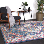 Babylon Navy Multi Oriental Rug