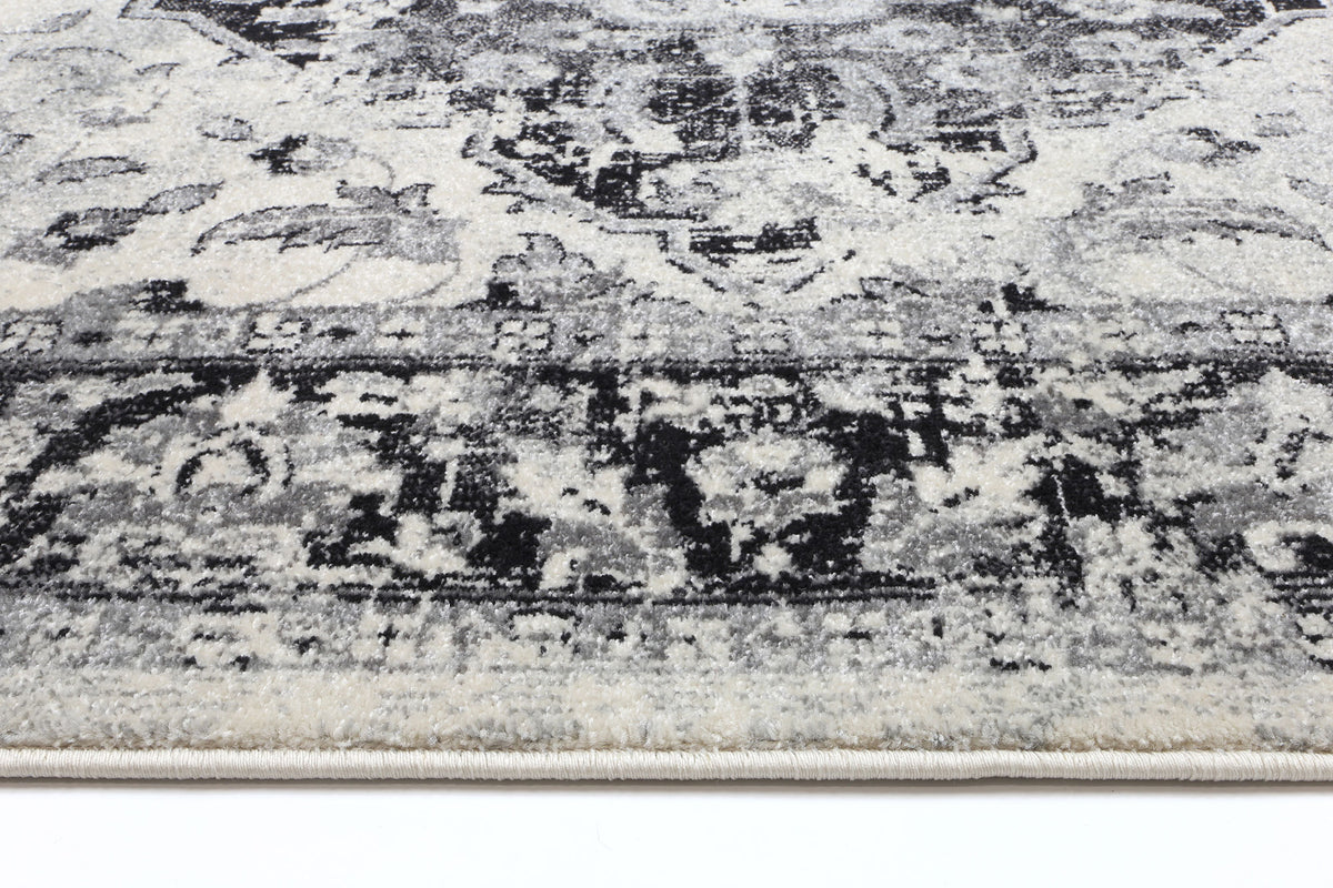 Babylon Grey Traditional Rug