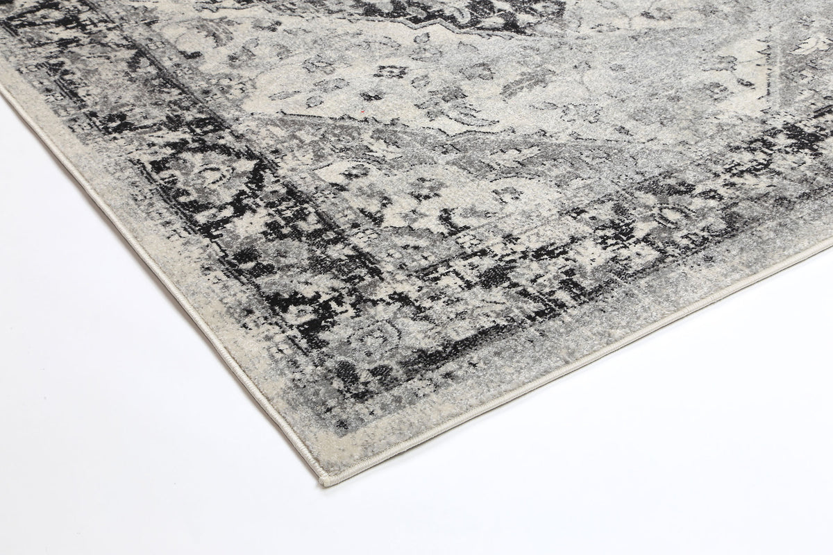 Babylon Grey Traditional Rug
