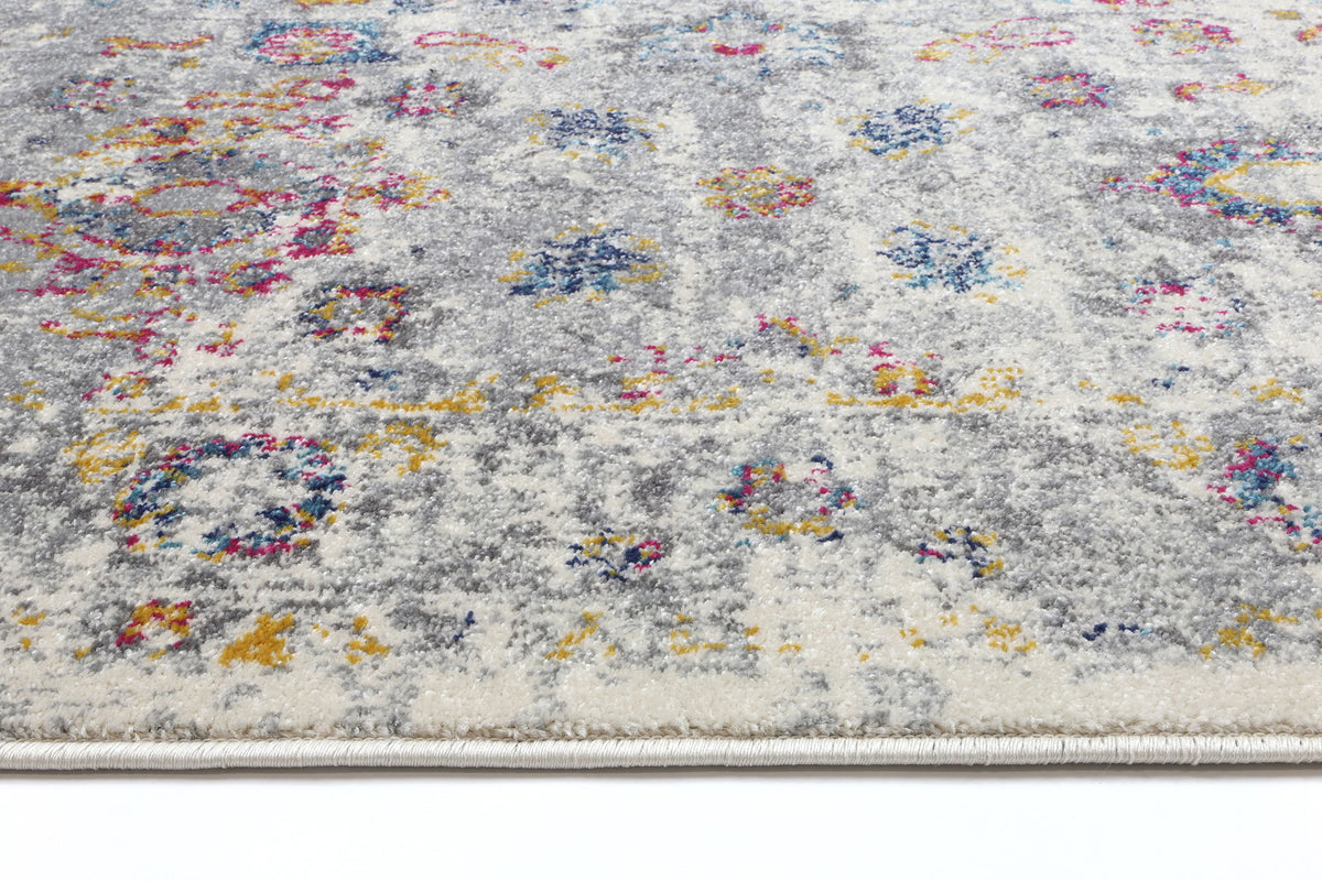 Babylon Multi Grey Traditional Rug