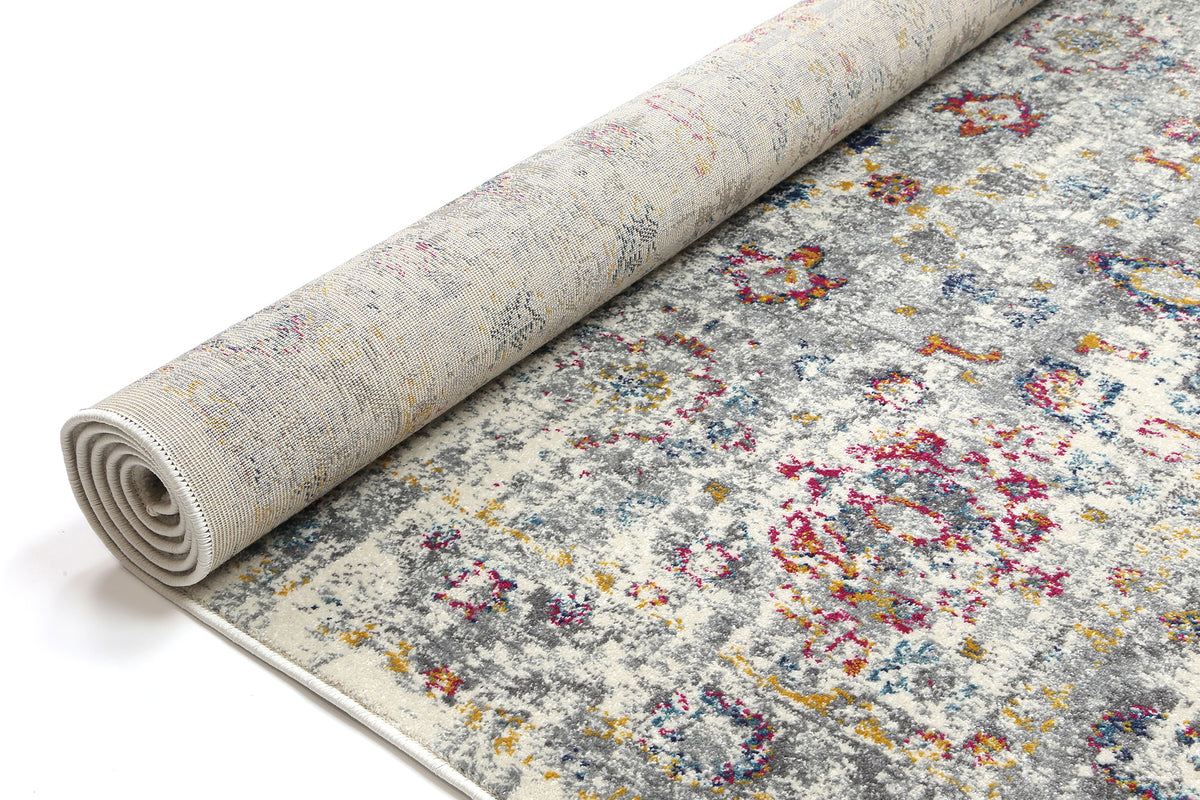 Babylon Multi Grey Traditional Rug