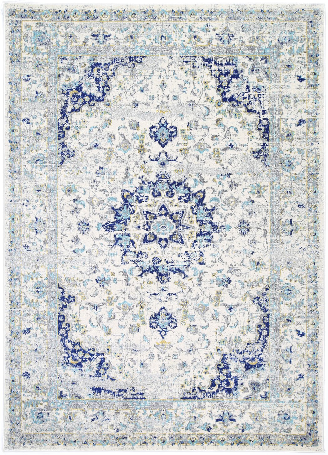 Babylon Navy Blue Traditional Rug